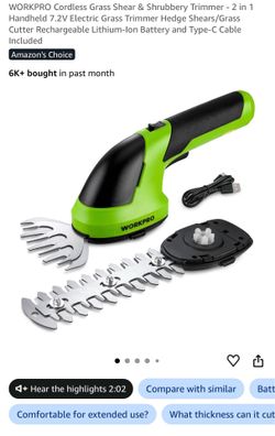 WORKPRO Cordless Grass Shearb & Shrubbery Trimmer