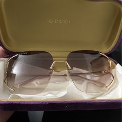 SQUARE METAL GUCCI SUNGLASSES