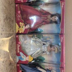 Set Of 4 Disney Dolls