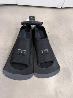 TYR Burner EBP Fins 2.0 Swim Training Fins X-Large Mens 11-13 Womens 12.5-14.5 Short Blade Rubber