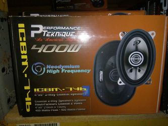 Car audio speaker 4x6 2 way pair