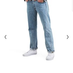 Levi's Men's 501 Original Straight Cut Light Wash 38 X 34