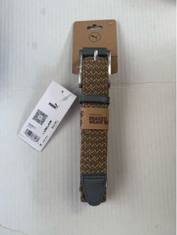 Mens PUMA golf braided belt