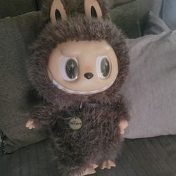 Zimomo Original Doll Labubu The Monsters Edition  2 Ft Tall Brown Color