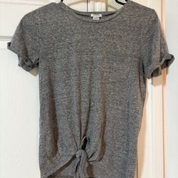 Grey Bottom Tie Shirt