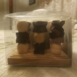 3D Wooden Tic Tac Toe Game