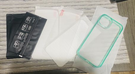 I Phone 14 And 13 Case And Tempered Glass Combo