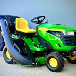 Brand new John Deere S160 48 in. 24 HP V-Twin ELS Gas Hydrostatic Riding Lawn Mower bagger included