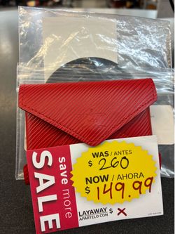 Red small Louis Vuitton cardholder