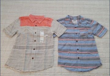 Boys Short Sleeve Button Up Shirt Size 7X