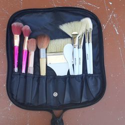 Makeup Brushes And Case