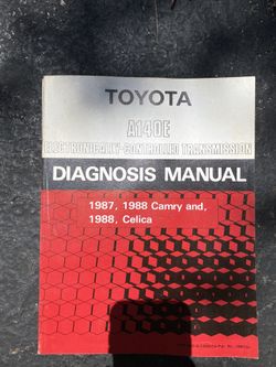 Toyota Diagnosis Manual for 1987 and 1988