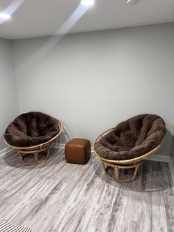 Pair Of Papasan Chairs
