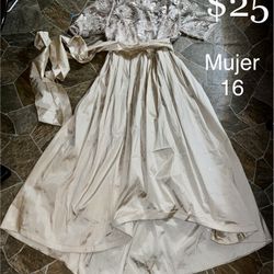 Vestido De Fiesta Size 16 Mujer