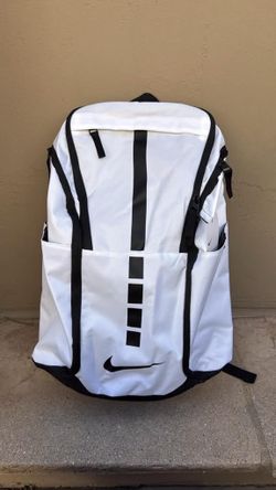 New Nike hoops elite pro backpack gym bag white black 38L
