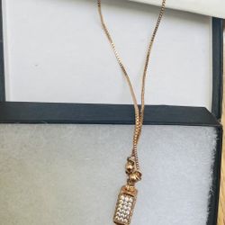 Gold plated designed necklace chain