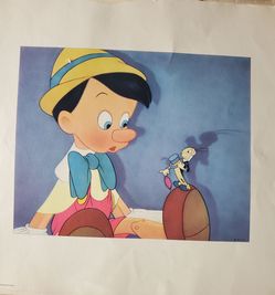 Walt Disney's Pinocchio lithographs circa 1940