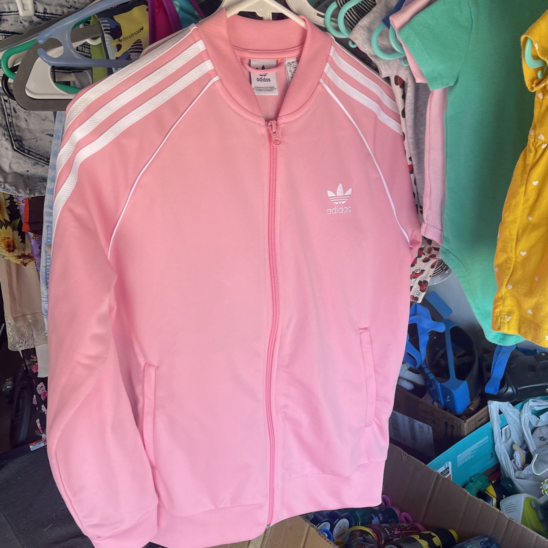Adidas Light Pink SST Track Jacket Size Large