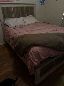 IKEA wood bed frame