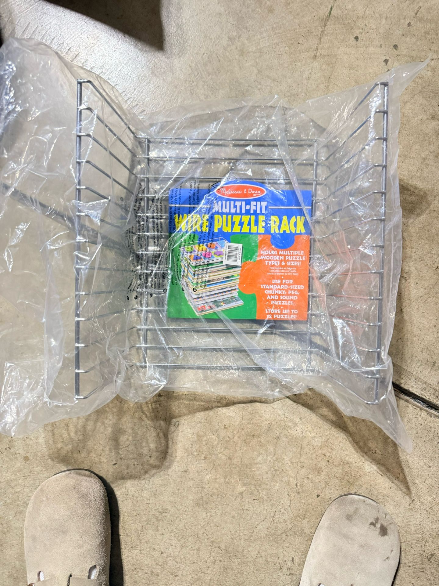 Melissa & Doug Multi-Fit Metal Wire Puzzle Rack