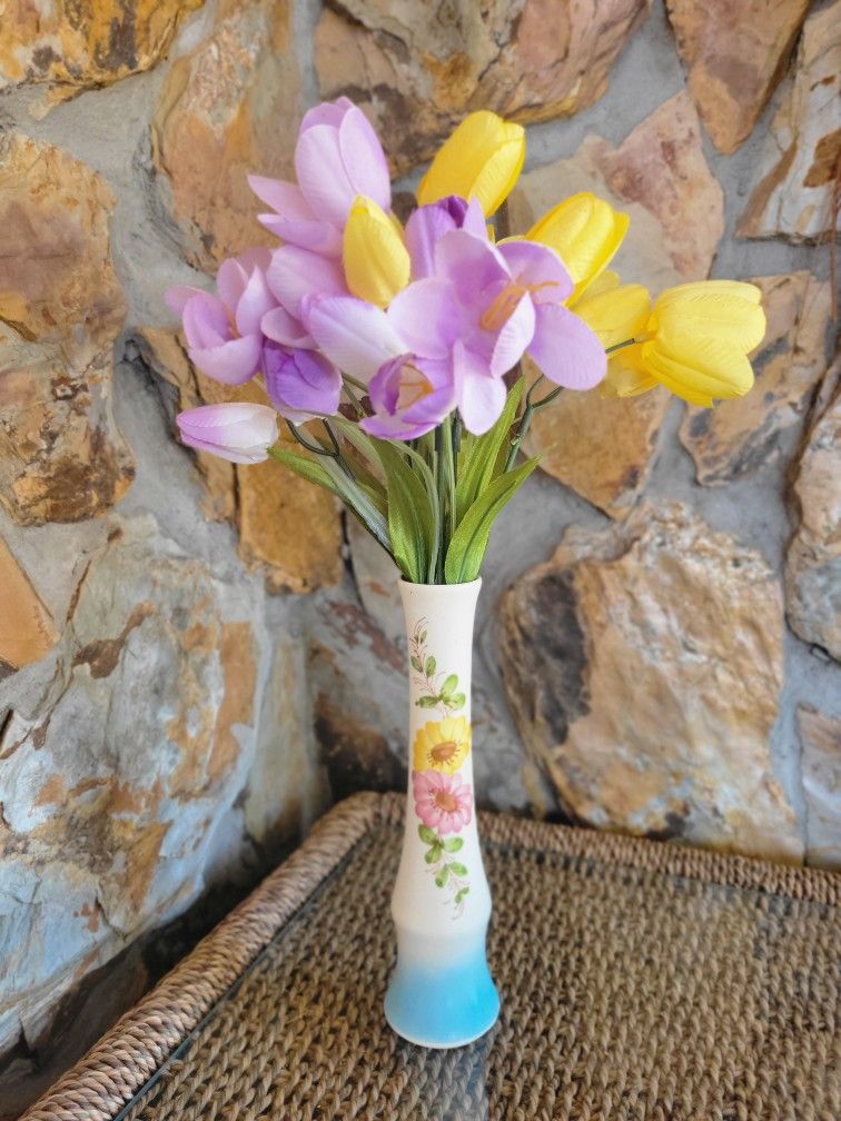 Handemade In Portugal Vintage Sado Ceramic Bud Vase