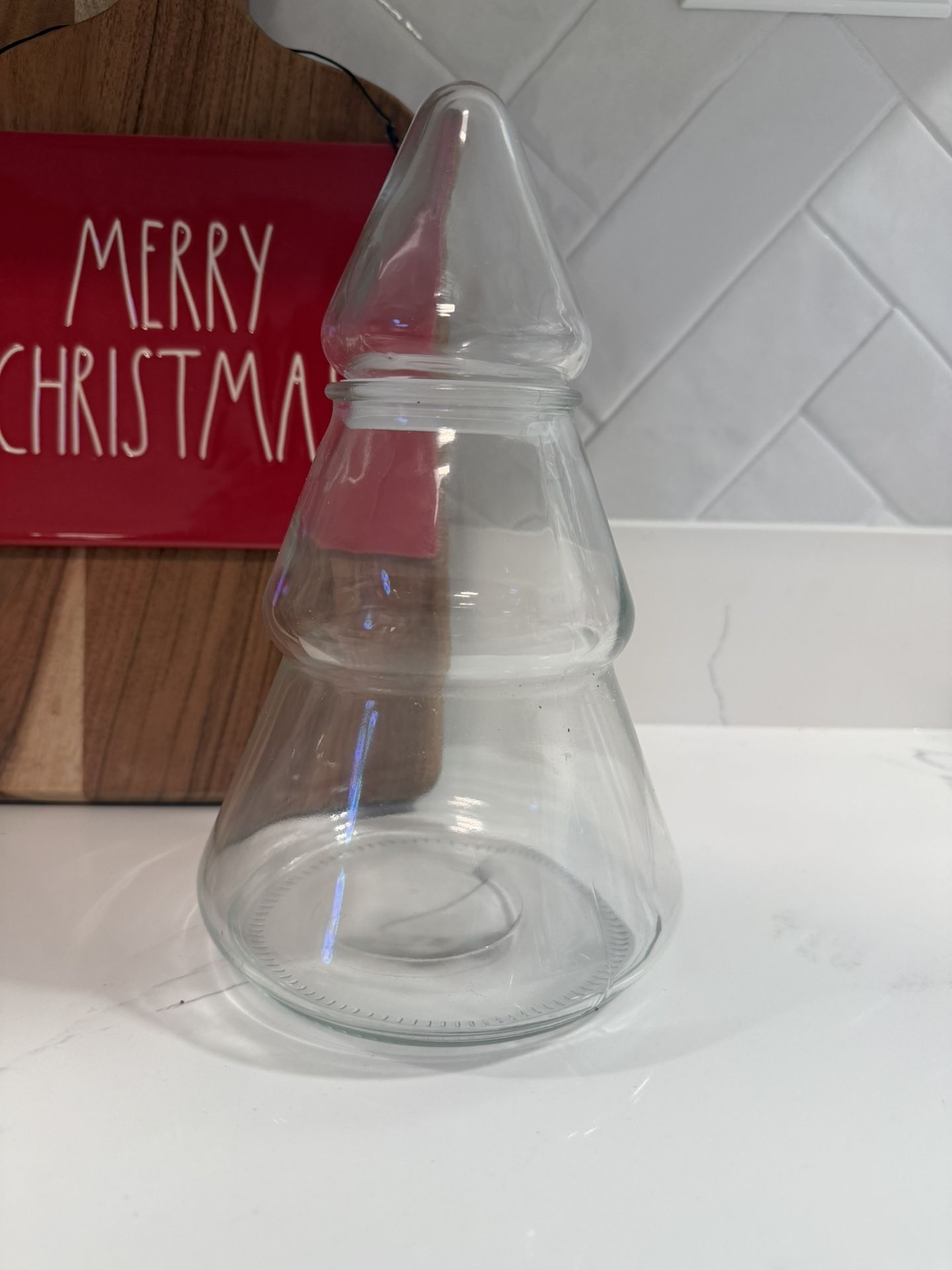 Glass Christmas Tree Cookie Jar From Target