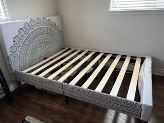 Full size bed frame and headboard