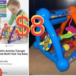 $8 Developmental Multi-Task Baby Toy great for motor skills, like New