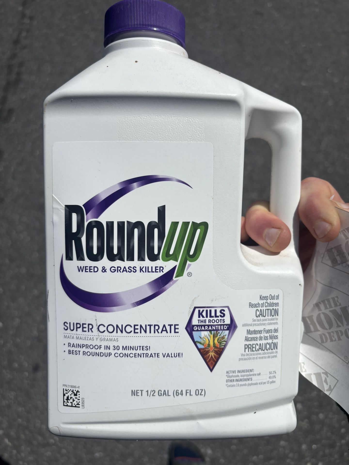 1/2 Gallon Roundup Super Concentrate