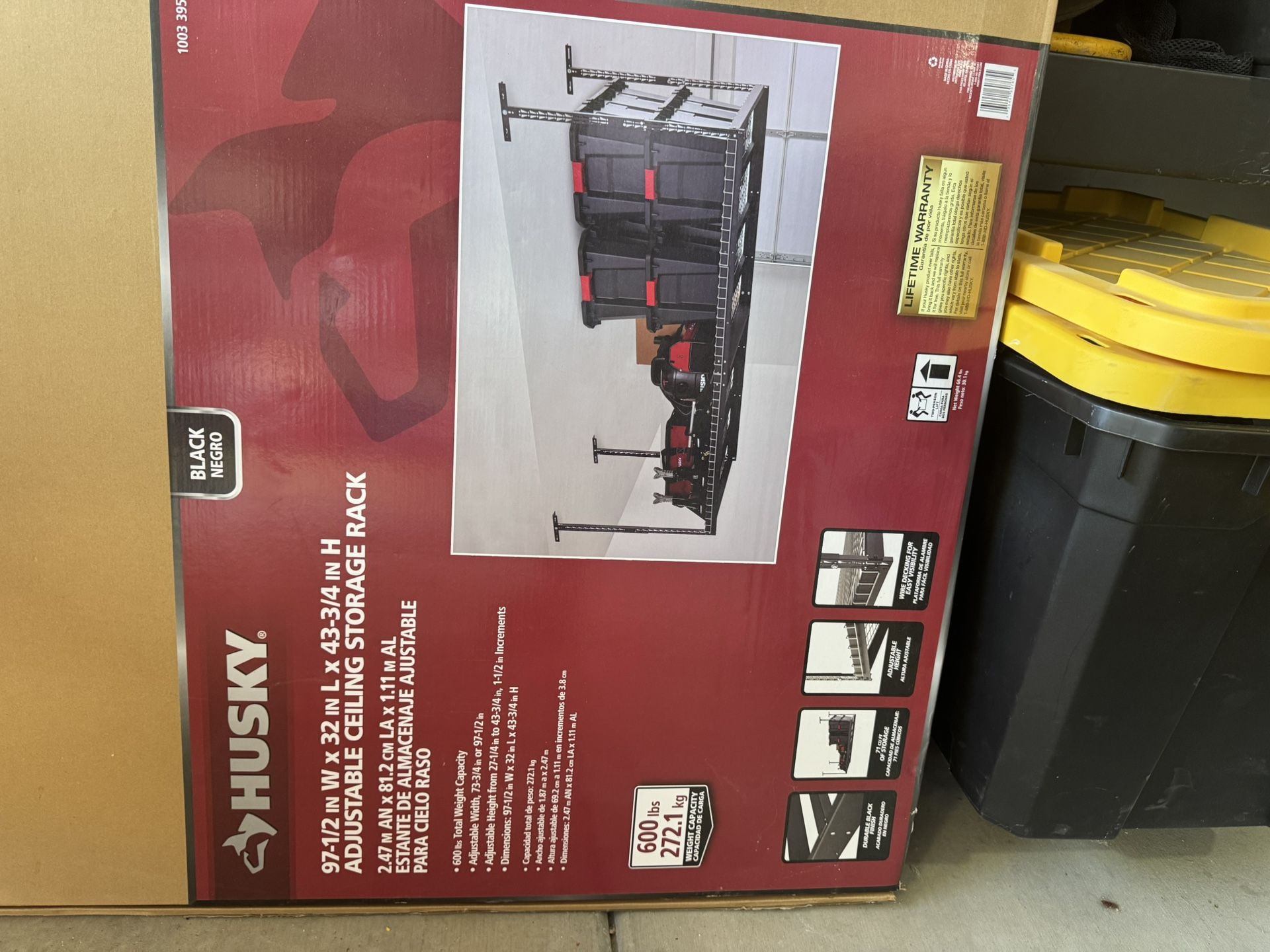 ADJUSTABLE CEILING STORAGE