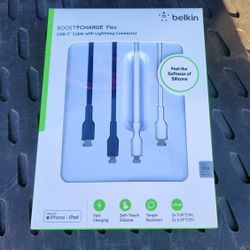 Belkin Boost Charge Flex USB-C Cable w/ fast charging connector 3ft & 6ft