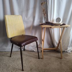 Vintage Mid Century Vinyl Chair 
