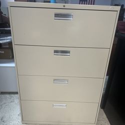 OFFICE/HOME FILE CABINET 4 DRAWERS LATERAL METAL FILE 