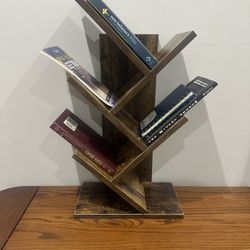 Rustic Wooden Zig-Zag Shelf / Multi-Purpose Decorative Organizer