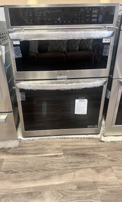 New Stainless Steel KitchenAid 30" Built-In Electric Convection Double Wall Combination with Microwave and Air Fry Mode 