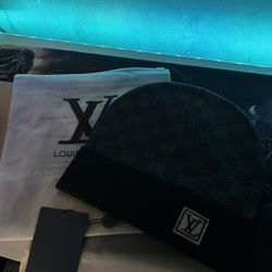 Black Louis Vuitton Beanie