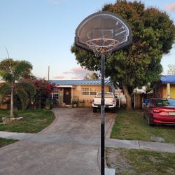 adjustable height basketball hoop with stand