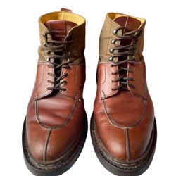 Heschung Design Ginkgo leather lace-up Ankle Mens Boots Size 6 
