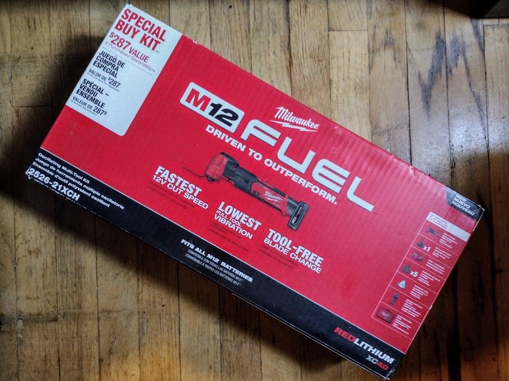 Milwaukee M12 Fuel Brushless Cordless Oscillating Multi Tool Kit. $170
