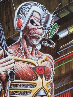 Iron Maiden 1986 Capitol Records Heavy Metal promo Poster
