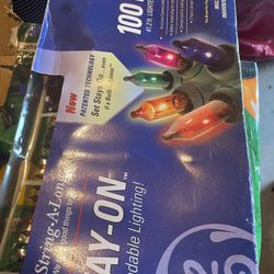 100 Lights 41.2 Feet Lighted Length String Along By General Electric. Stay On Dependable Lighting Christmas Stuff.