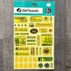 New Girl Scouts Dimensional Scrapbook Stickers