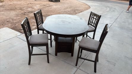 Brown kitchen dining table set