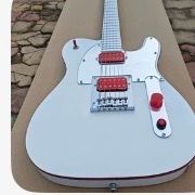 Firefly FFTL Electric Guitar Tele Ghost White Finish with Kill Switch