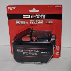 Milwaukee M18 18V Lithium-Ion REDLITHIUM FORGE HD 12.0 Ah Battery Pack Brand New Cash Or Zelle 