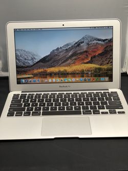 Apple MacBook Air 11” 2gb ram 64gb ssd 1.6ghz i5 mid 2011 with Mac OS 10.13 high Sierra ++Microsoft office with original apple charger and 3 month wa