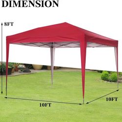 New in Box!! 10 Ft. W X 10 Ft. D Steel Pop-Up Party Tent