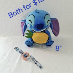 Lilo And Stitch Plush And Watch Set Both For $12