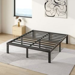 Bed Frame Full Metal Base Mattress Foundation -