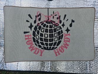 Howdy Honey Large Desk Mat / Extended Mouse Pad – Disco Cowgirl Theme